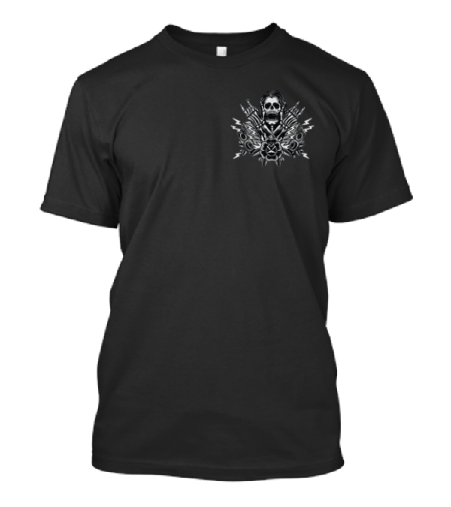 Zach Louis Live At The Roxy May Skull And Crossed Bones Lightning Bolts T-Shirt