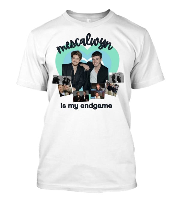 Mescalwyn Is My Endgame Heart Collage With Friends And Candid Moments T-Shirt