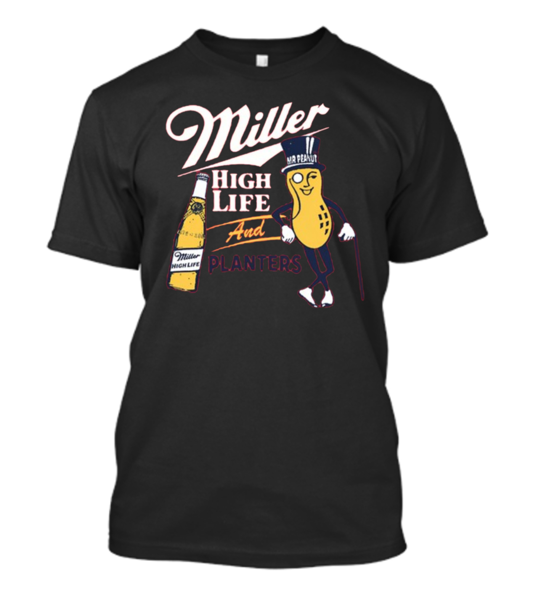 Miller High Life And Planters Mr. Peanut Collaboration T-Shirt