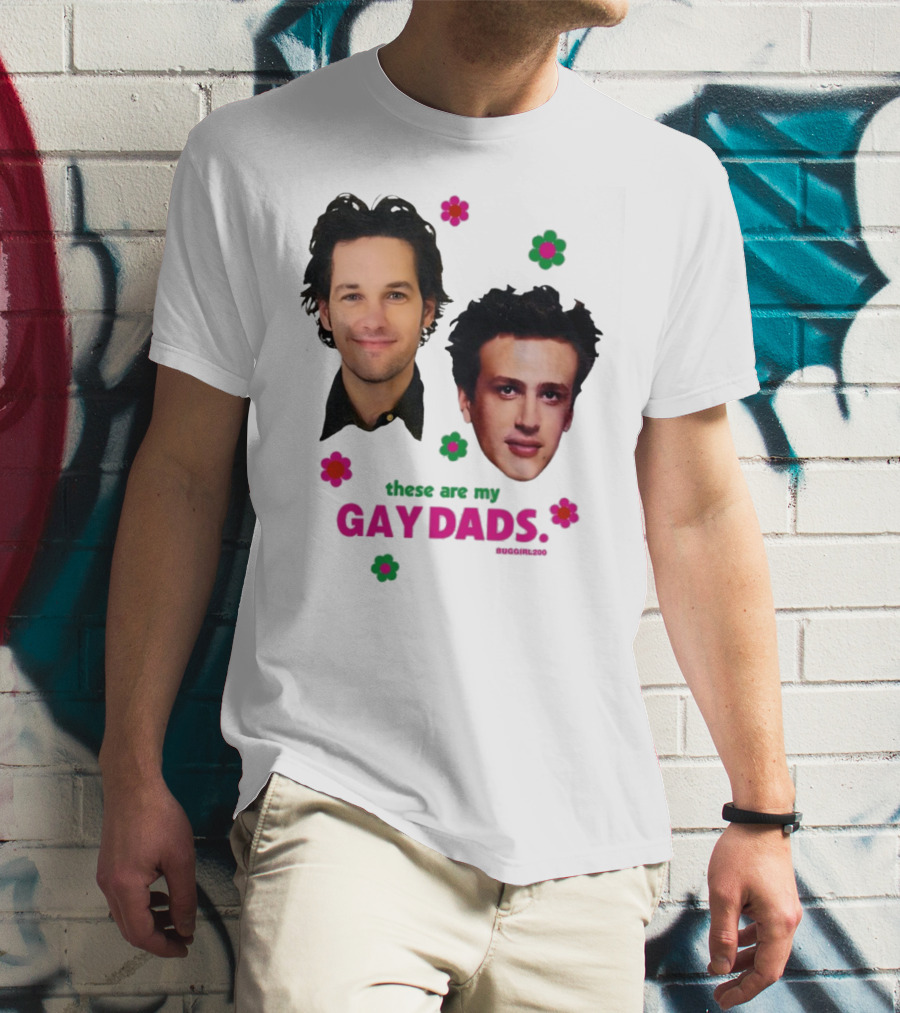 These Are My Gay Dads Flowers Nuggclub 420 T-Shirt