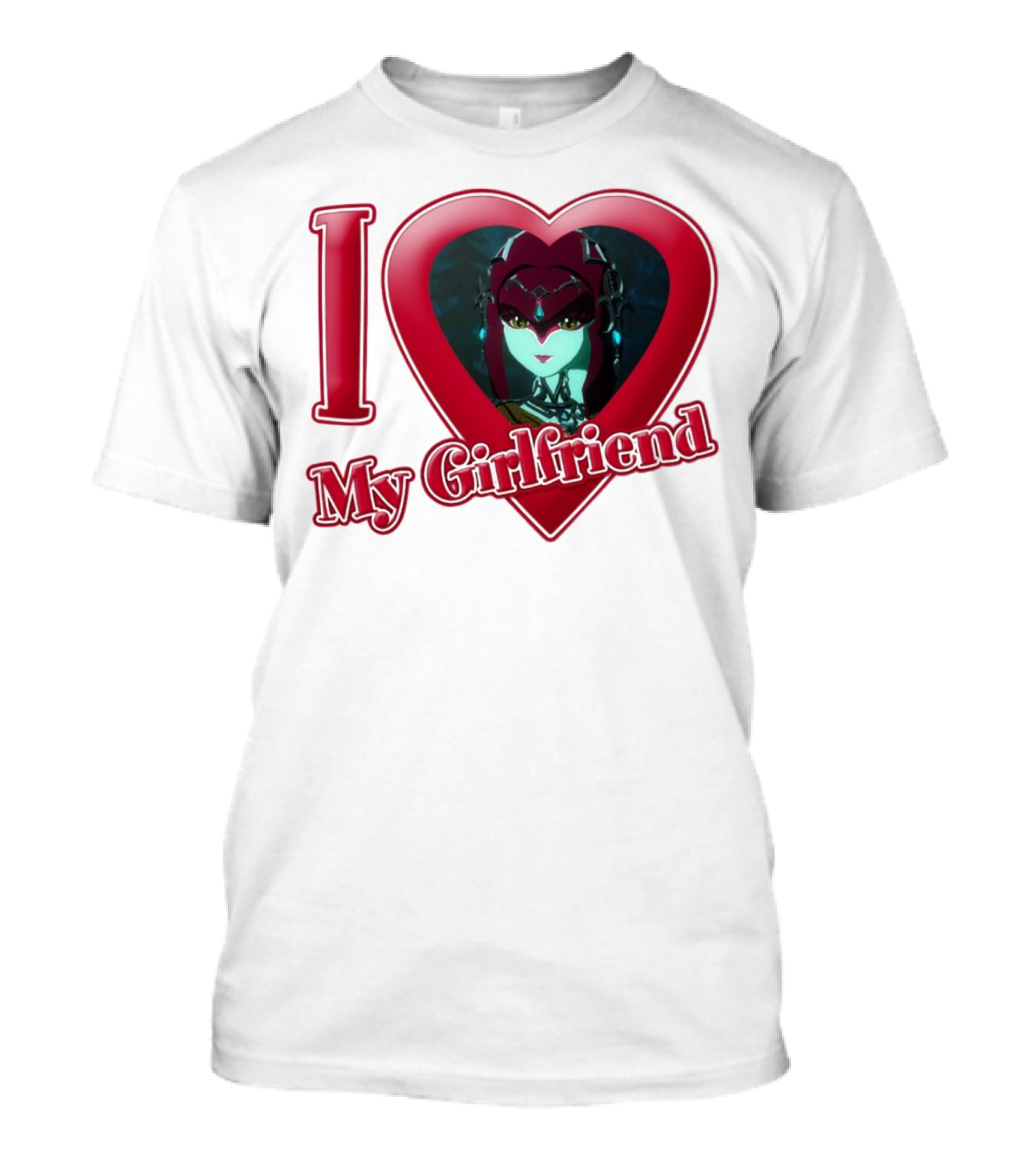 The Legend Of Zelda I Love My Girlfriend Mipha Heart T-Shirt