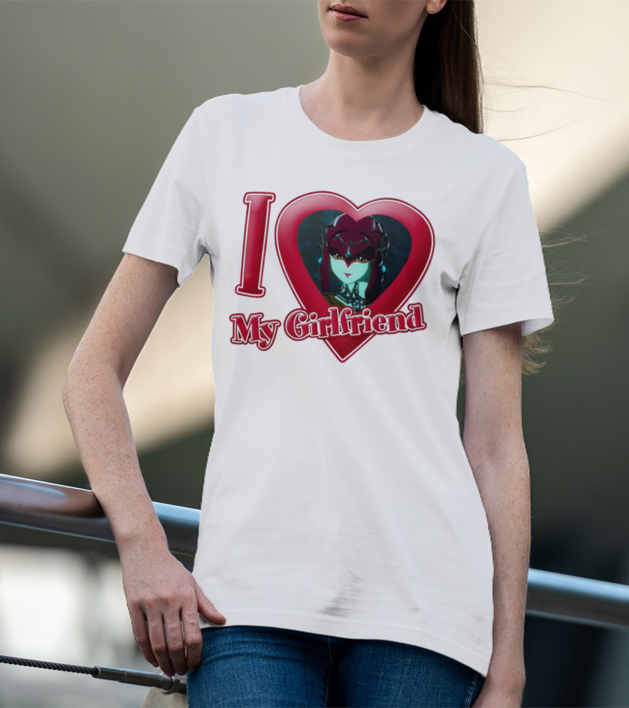 The Legend Of Zelda I Love My Girlfriend Mipha Heart T-Shirt