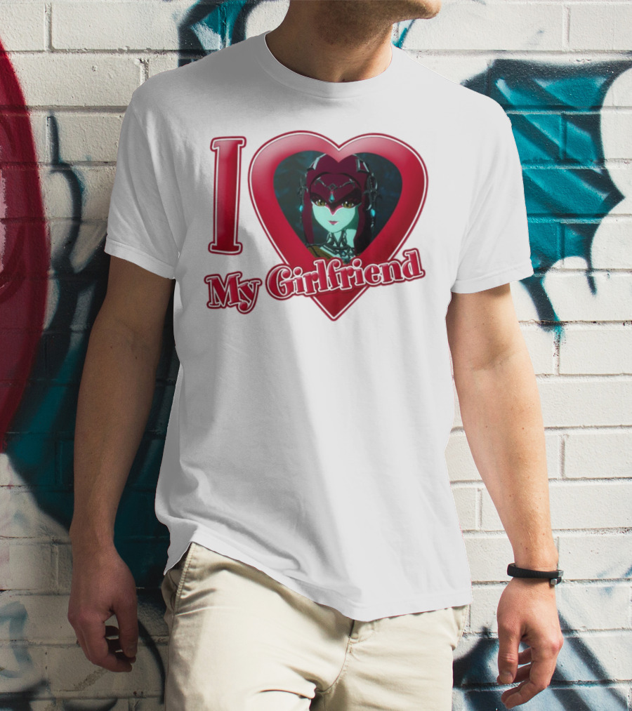 The Legend Of Zelda I Love My Girlfriend Mipha Heart T-Shirt