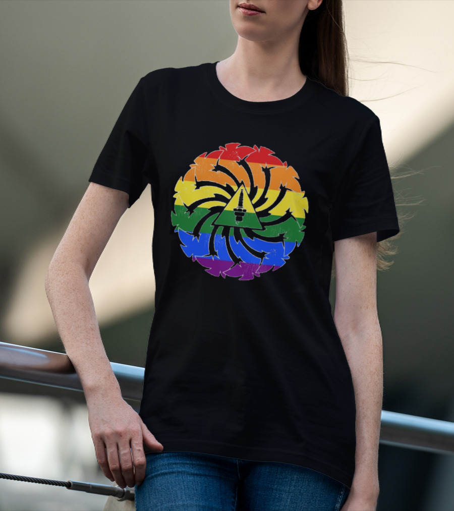 Soundgarden Spiral Pride Logo Rainbow Colors T-Shirt