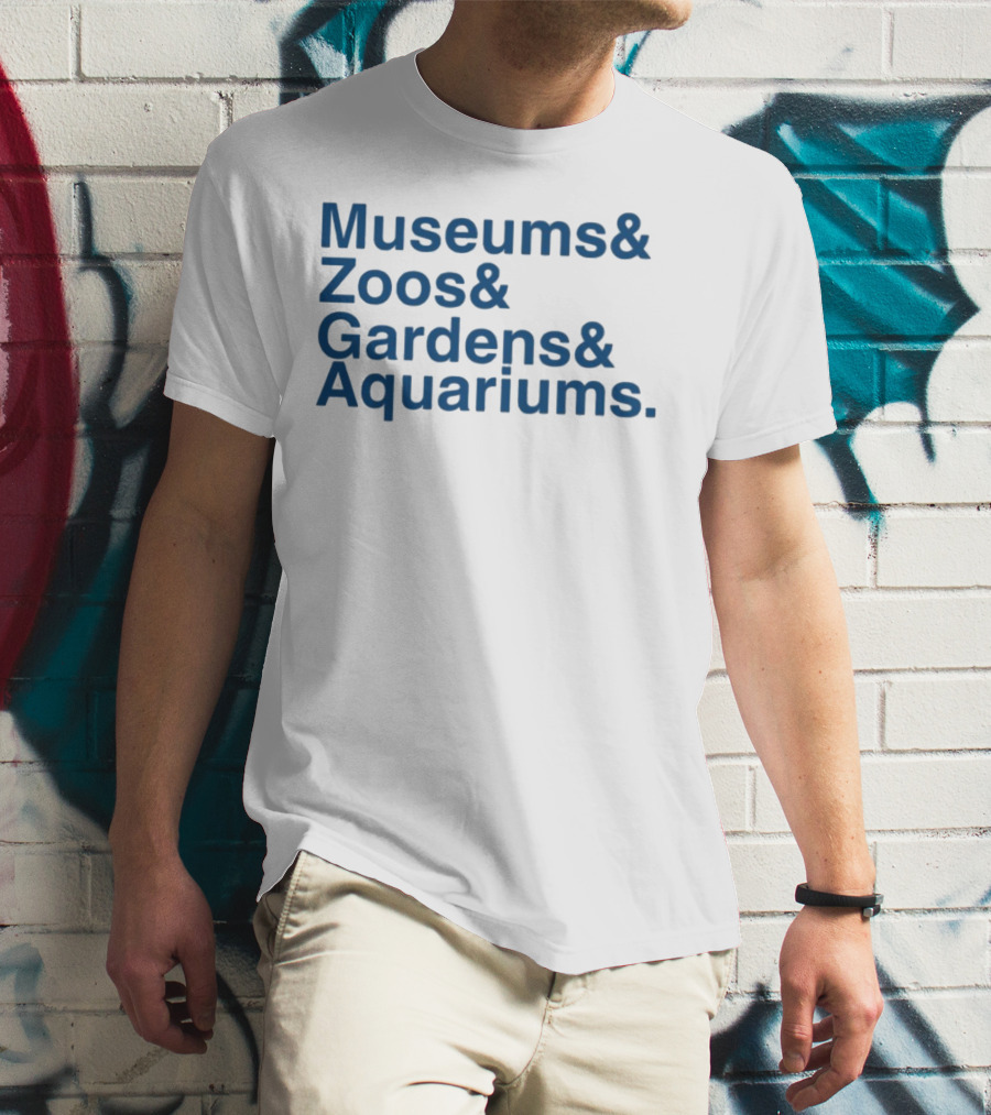 Museums And Zoos And Gardens And Aquariums Team Encurate T-Shirt