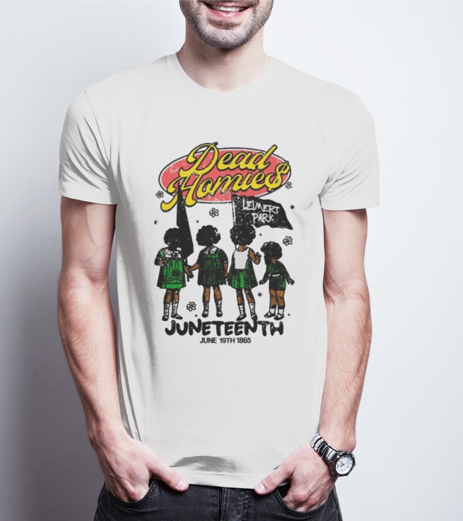 Dead Homies Leimert Park Juneteenth June 19th 1865 T-Shirt