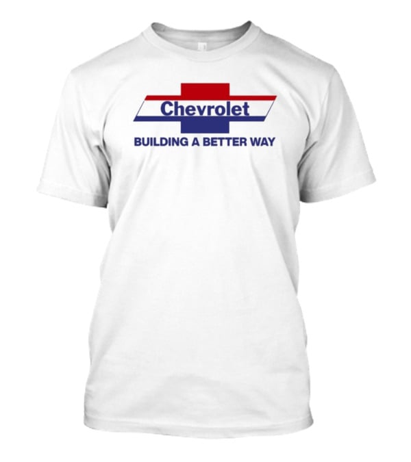Chevrolet Building A Better Way Classic Bowtie Red White And Blue T-Shirt