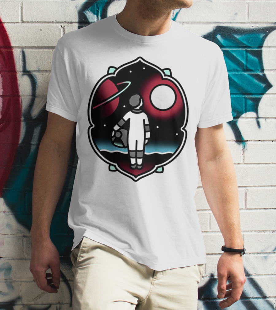 Come See The Universe Astronaut Staring At Planets And Stars T-Shirt