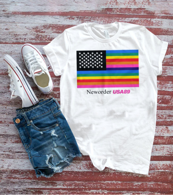 Neworder USA89 Literallyvergil Rainbow Flag T-Shirt