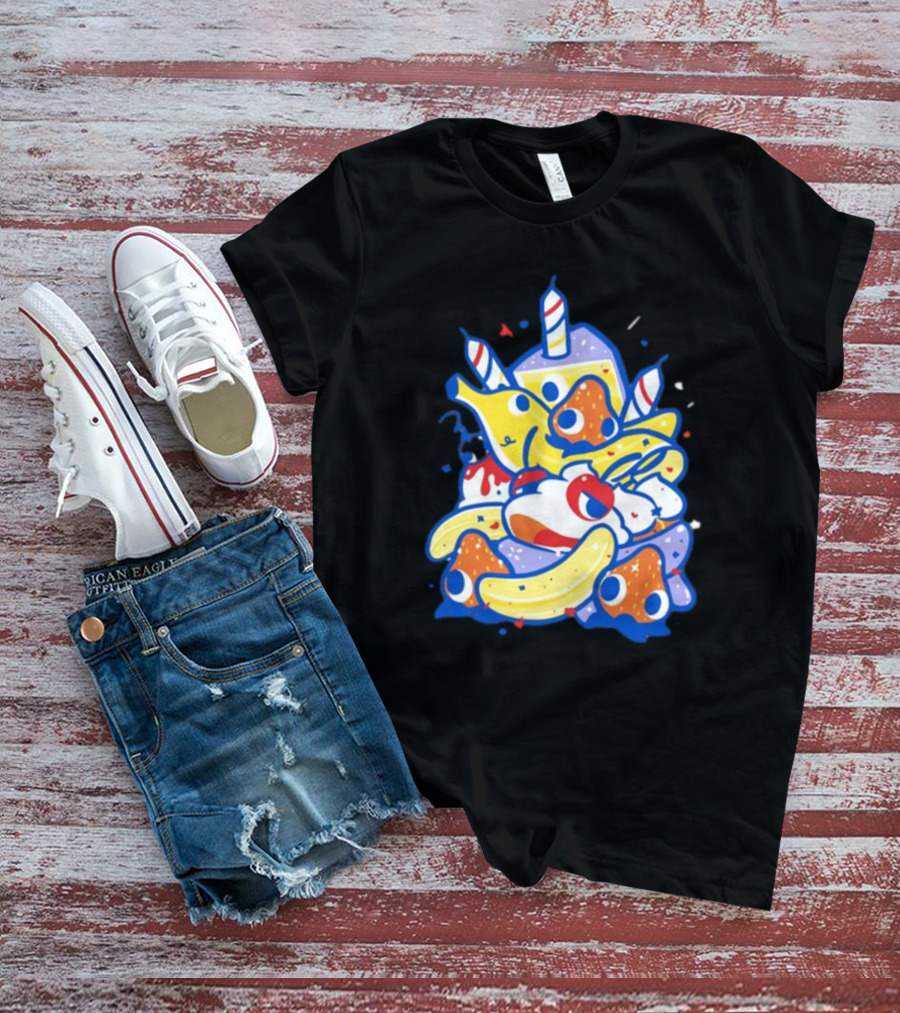 The Yetee Treat Yourself Whimsical Kawaii Birthday Dessert T-Shirt