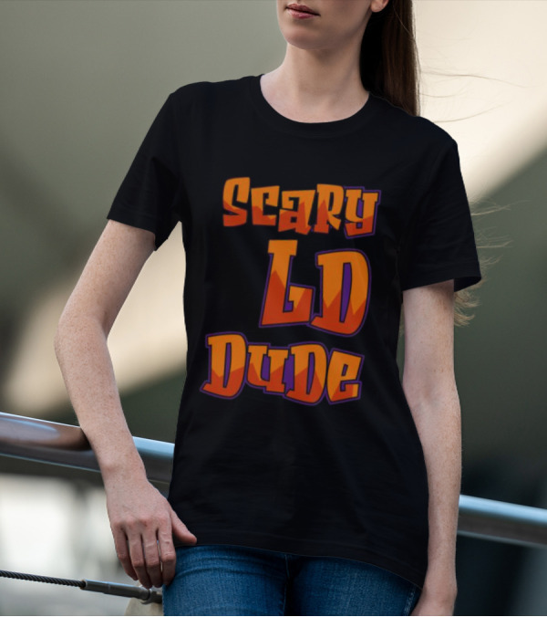 Scary LD Dude Retro Font T-Shirt