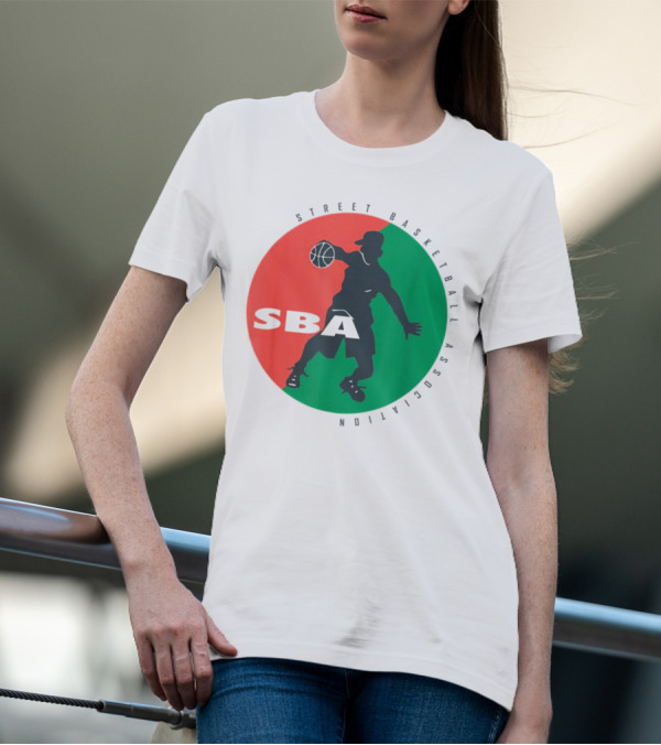 Street Basketball Association SBA Logo Circle T-Shirt