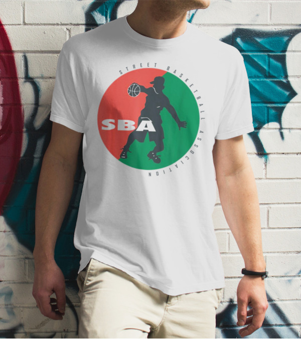 Street Basketball Association SBA Logo Circle T-Shirt