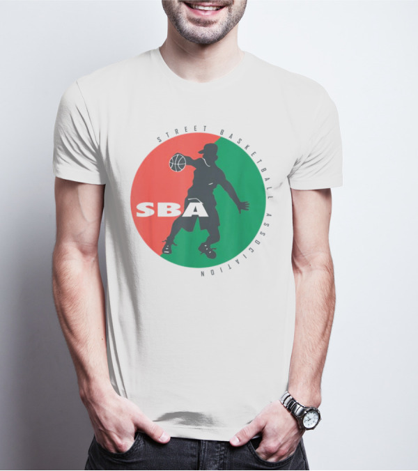 Street Basketball Association SBA Logo Circle T-Shirt