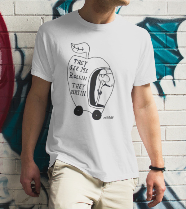 They See Me Rollin Grocery Cart Shopping Humor T-Shirt