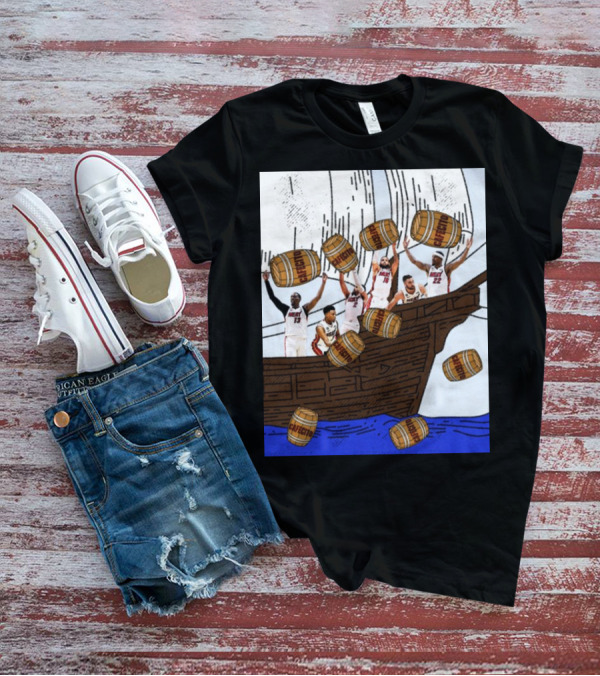 Miami Heat Cafecito Party Ship Adventure Before Flight To Denver T-Shirt