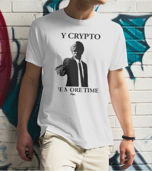 Say Crypto One More Time Pulp Fiction Meme T-Shirt