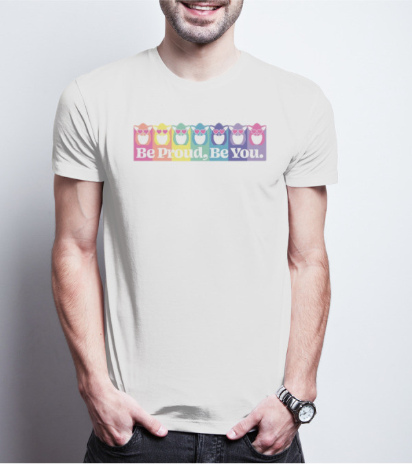 Be Proud Be You Rainbow Heart Owls T-Shirt