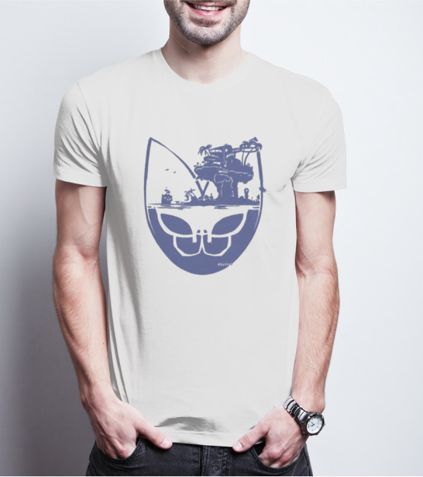 Gorillaz Plastic Beach Skull Island Electrolux T-Shirt