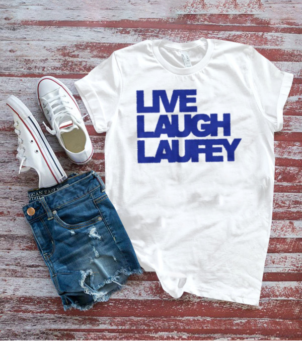Laufeymusic Live Laugh Laufey Iconic Blue Text T-Shirt