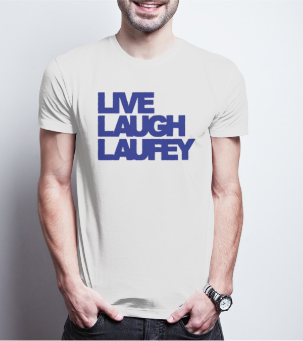 Laufeymusic Live Laugh Laufey Iconic Blue Text T-Shirt