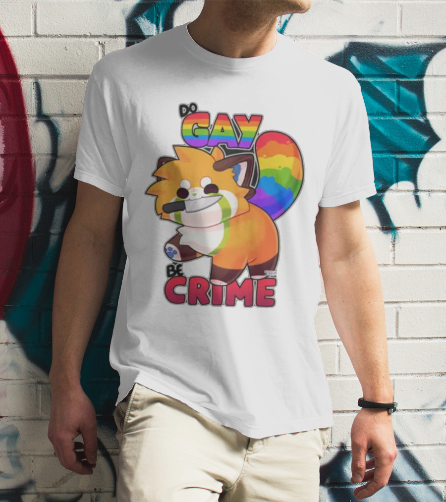 Do Gay Be Crime Rainbow Fox T-Shirt