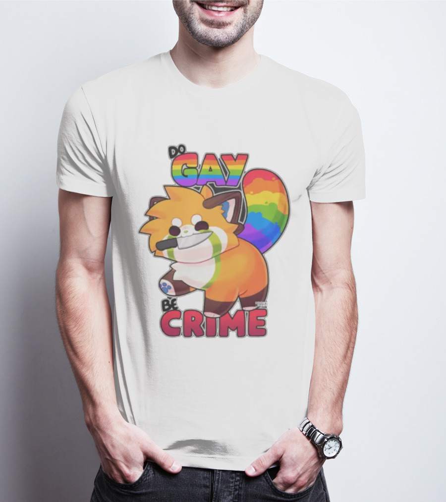 Do Gay Be Crime Rainbow Fox T-Shirt