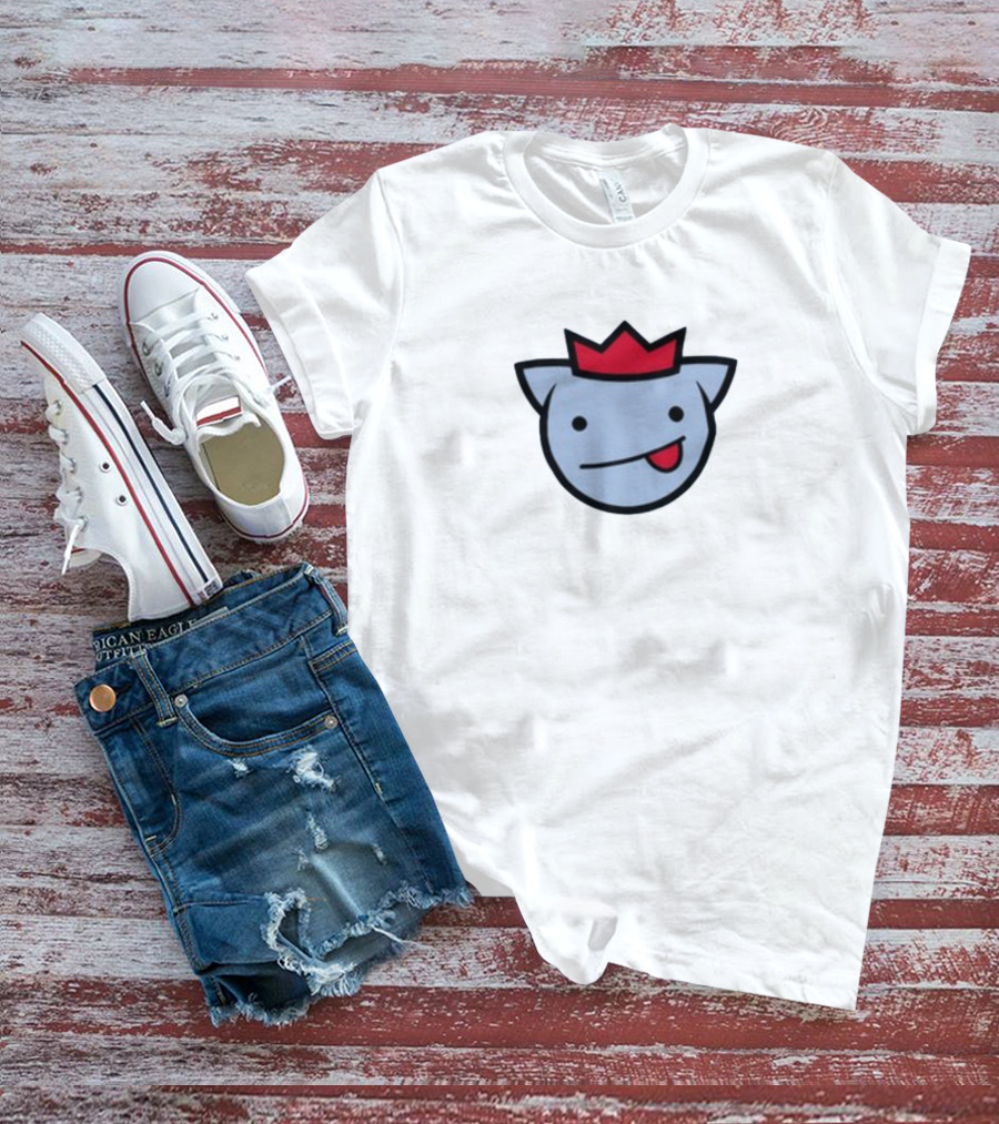 Agro Skeppy Collaboration Red Crown Blue Face T-Shirt