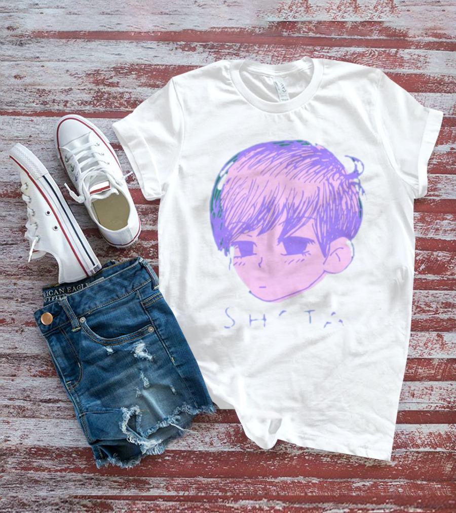 Omo Cat Shota Anime Style Purple Sketch T-Shirt