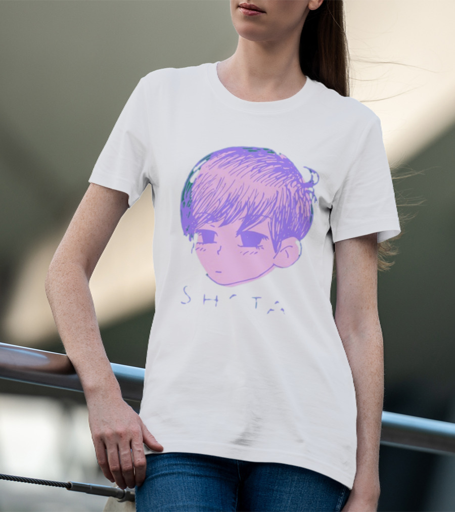 Omo Cat Shota Anime Style Purple Sketch T-Shirt