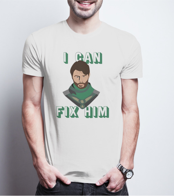 Nerdy Squirrel Studios Soldier Boy I Can Fix Him Dark Green Costume T-Shirt