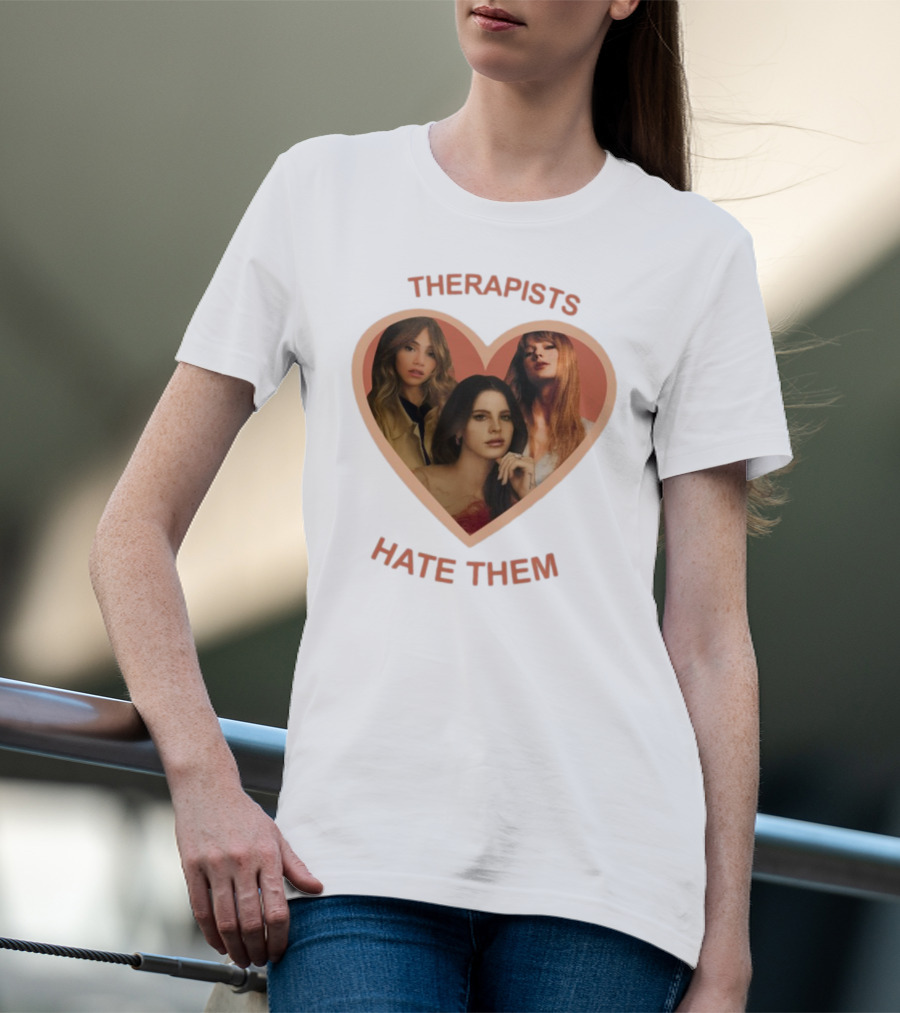 Therapists Hate Them Heart Shape Group Waterhouse T-Shirt