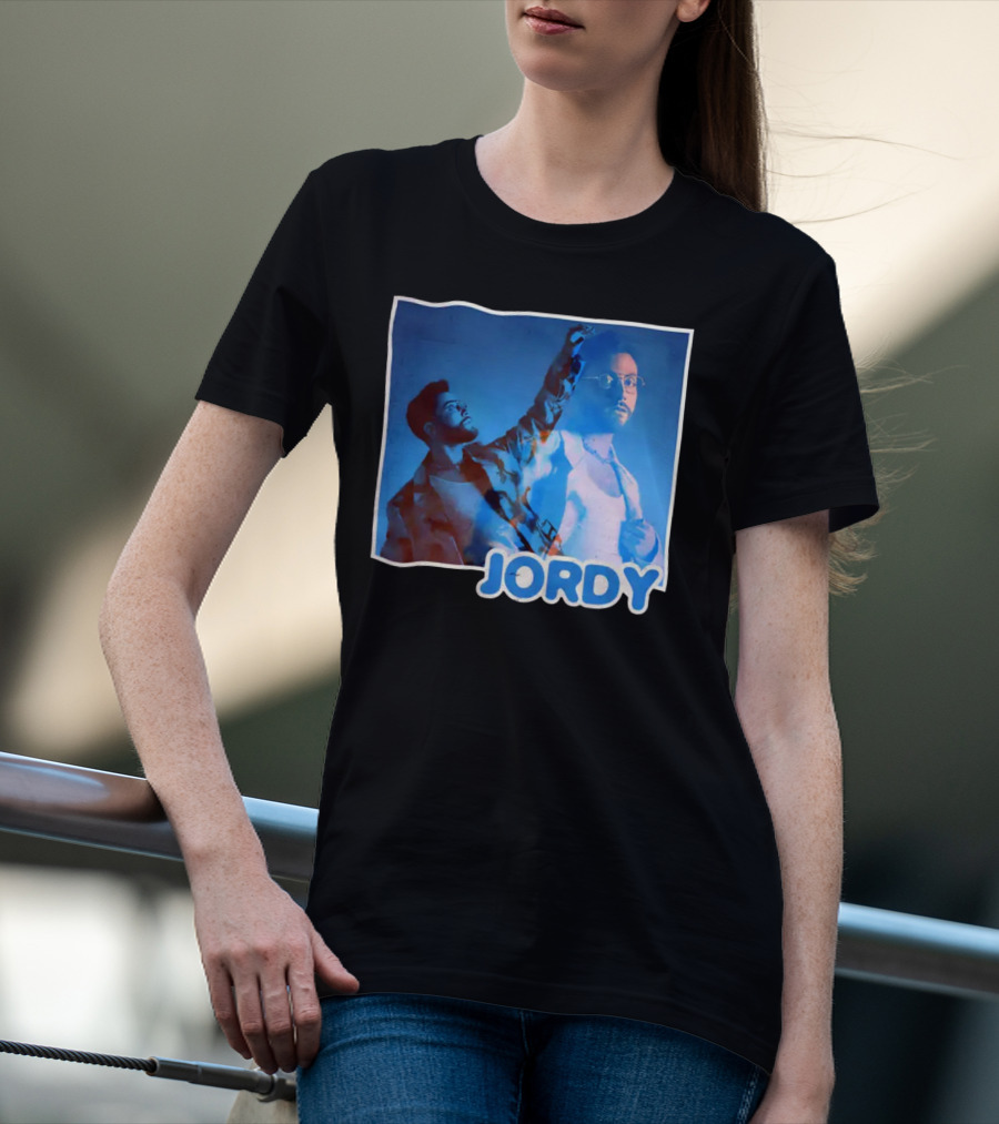 Jordy Feelin Blue Dual Portrait With Cool Tones T-Shirt