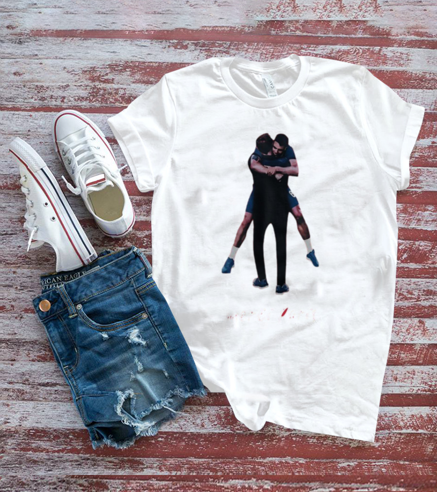 Merci Paris Soccer Celebration Hug T-Shirt