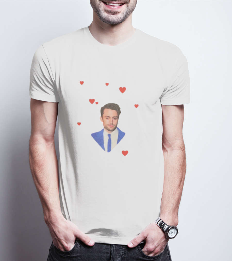 My Husband Is A Good Man Bug Girl Hearts Blue Suit T-Shirt