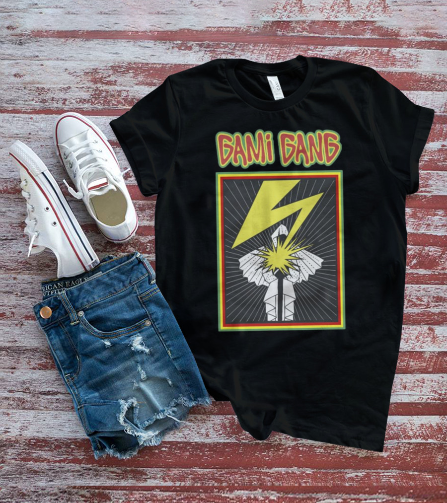 Gami Gang Origami Lightning Explosion Retro T-Shirt