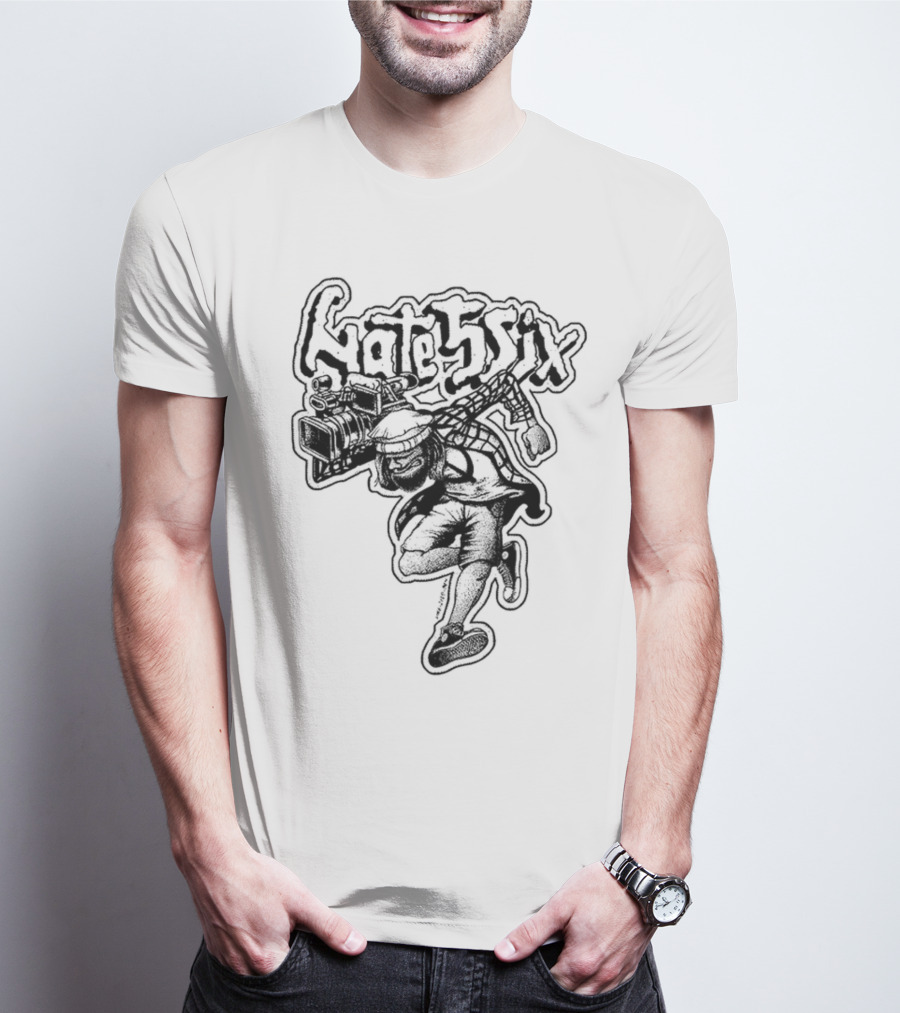 Hate5six Graffiti Style Cameraman 2 Stepper T-Shirt