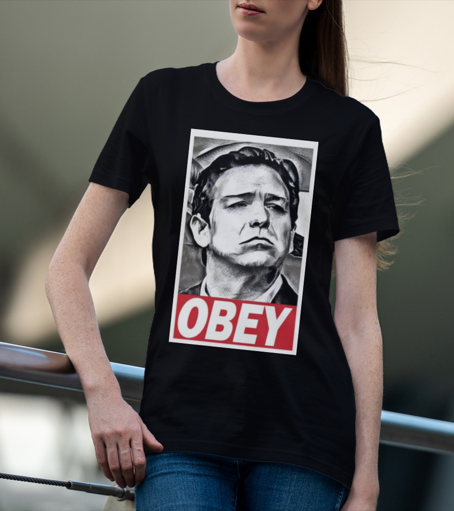 Never Desantis Obey Portrait T-Shirt