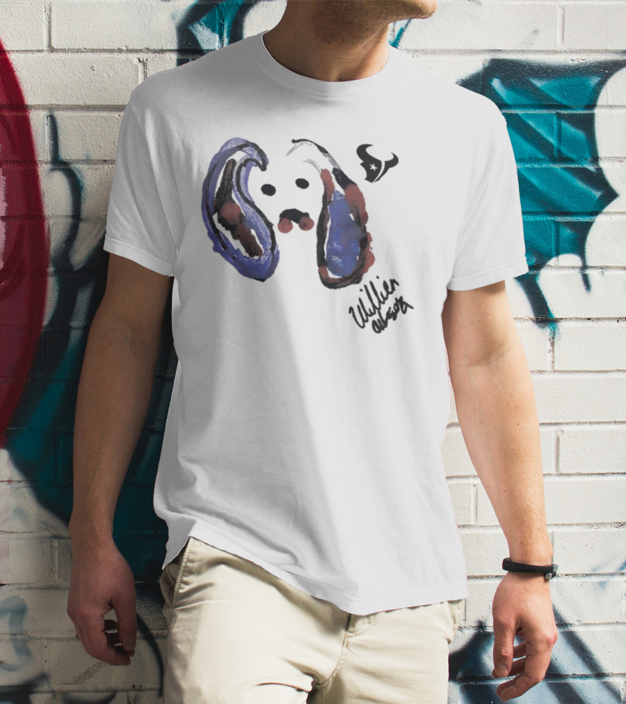 Texans Will Anderson Jr Artwork Featuring Rookie Signature T-Shirt
