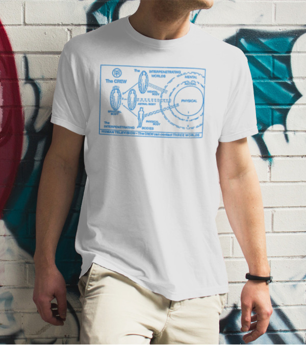 The Crew Interpenetrating Worlds Human Television Contact Three Worlds Astral Mental Physical Bodies T-Shirt