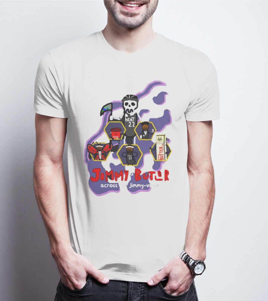 Jimmy Butler Heat 22 Across The Jimmy-Verse T-Shirt