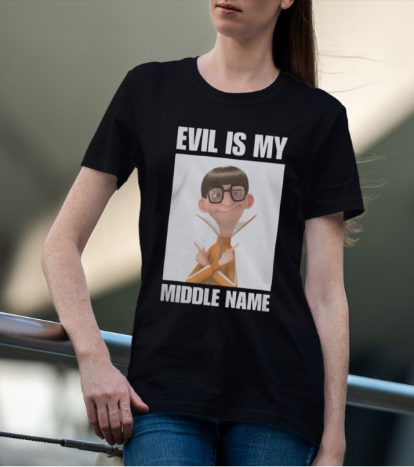 Universal Parks News Today Evil Is My Middle Name Despicable Me Character Villainous Fun T-Shirt