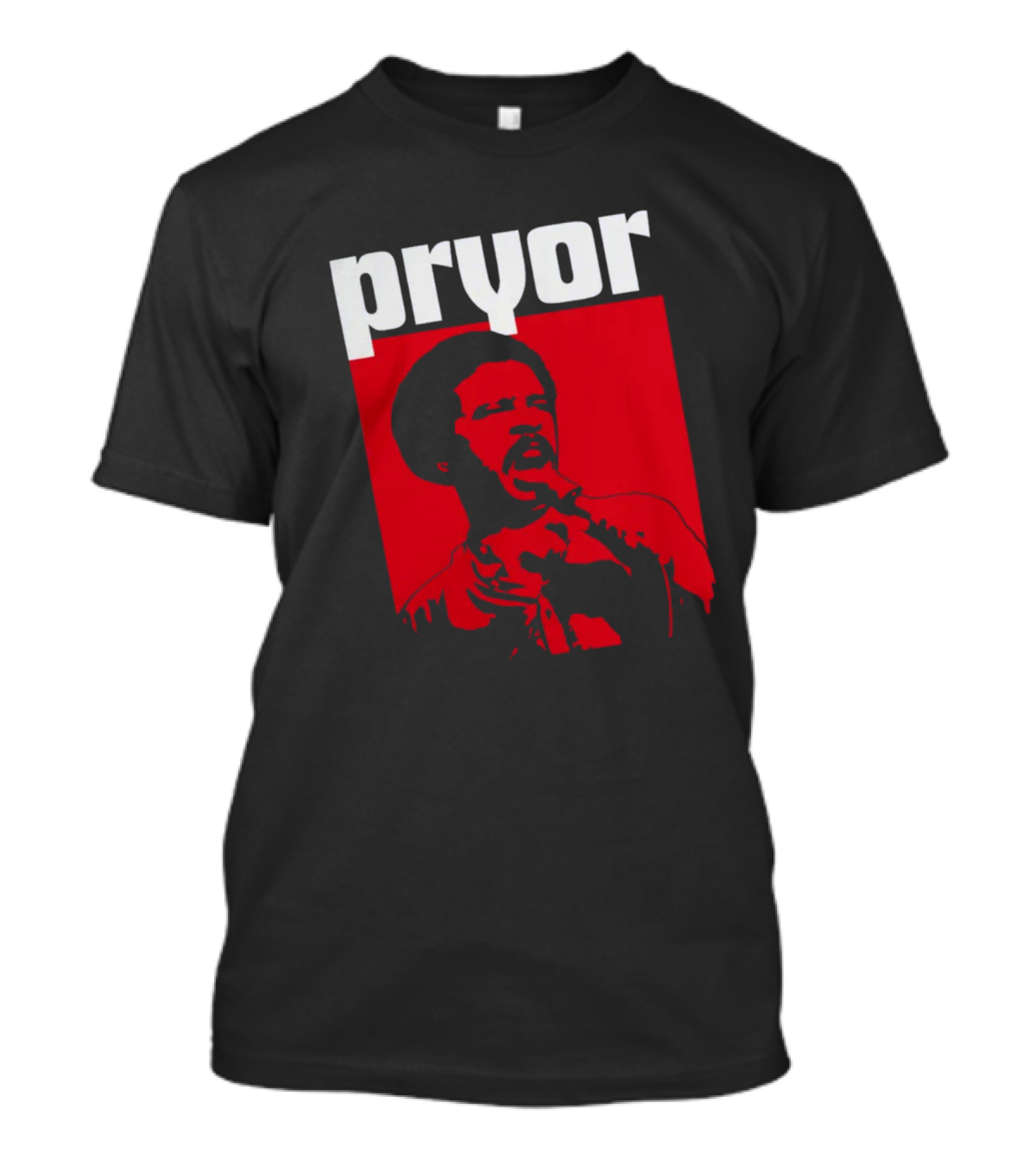 Pryor Richard Pryor Red Stencil Shop T-Shirt