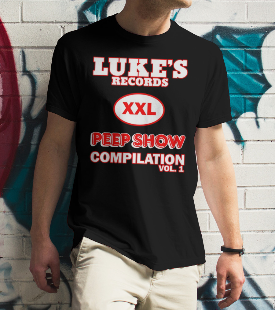 LUKE'S RECORDS XXL PEEP SHOW COMPILATION VOL 1 T-Shirt
