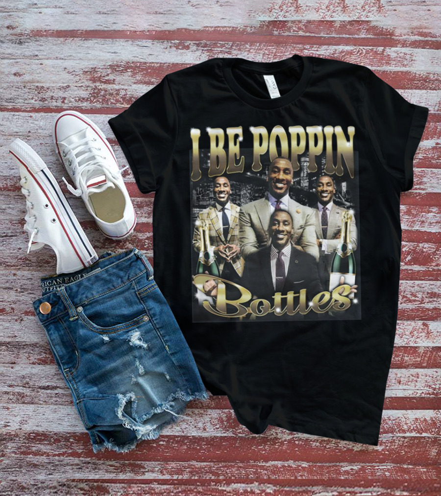 I Be Poppin Bottles Memeabletees Multiple Suited Figures With Champagne T-Shirt