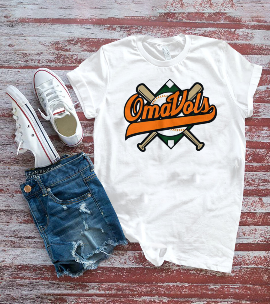 Omavols Baseball Bats Script T-Shirt
