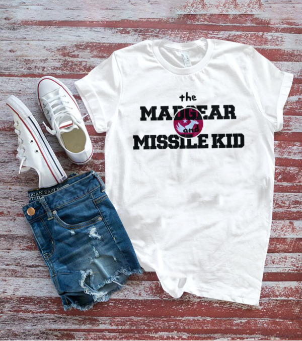 The Mad Gear And Missile Kid Album Logo With Circle Wings And Stars T-Shirt