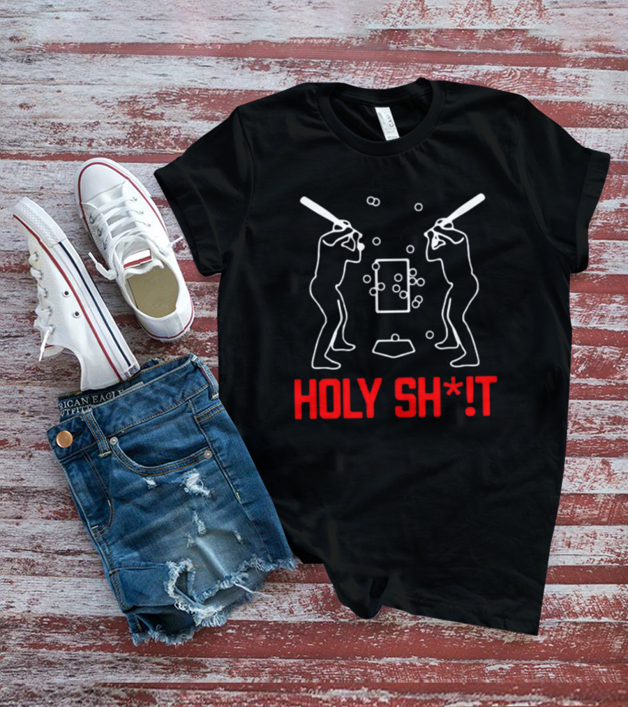 Cincy Baseball Batters Facing Pitch Chaos Holy ShT T-Shirt
