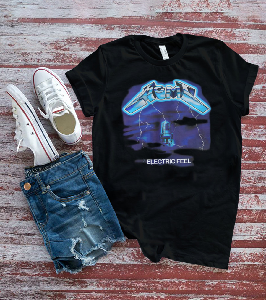 MGMT Electric Feel Lightning Microphone Blast T-Shirt