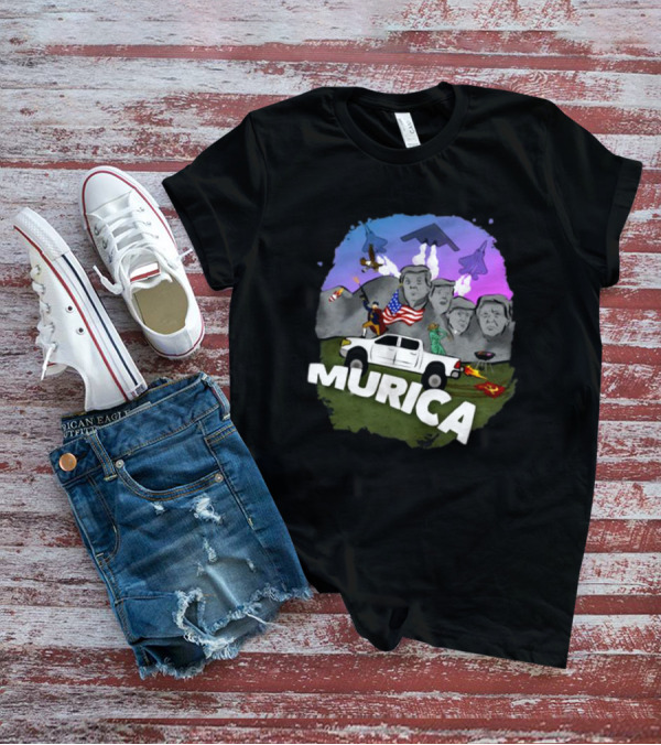 The Babylon Bee Murica Patriotic American Symbols And Landmarks T-Shirt